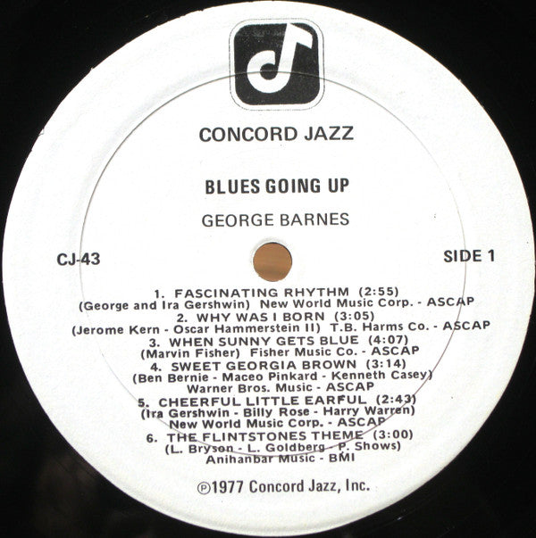 George Barnes Quartet - Blues Going Up - LP