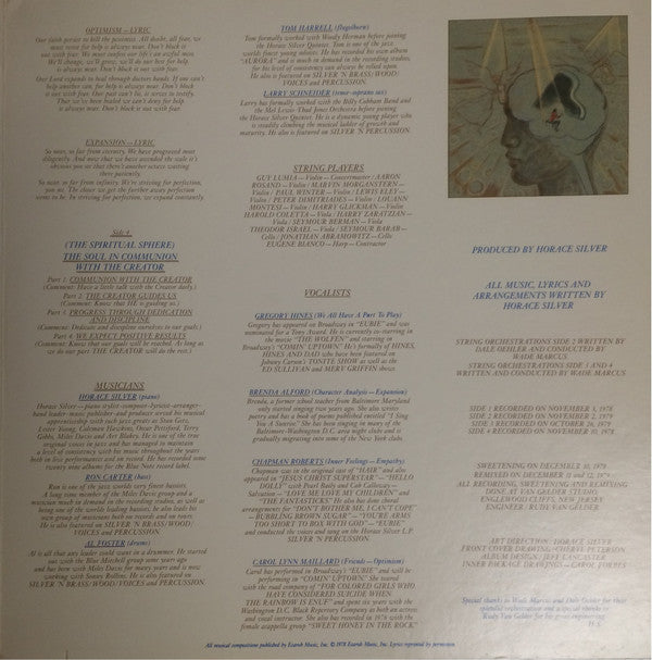 Horace Silver - Silver 'N Strings Play The Music Of The Spheres - LP