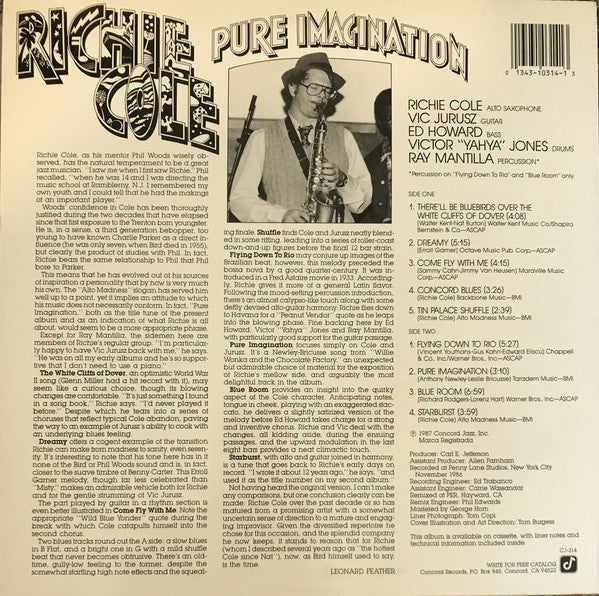 Richie Cole - Pure Imagination - LP
