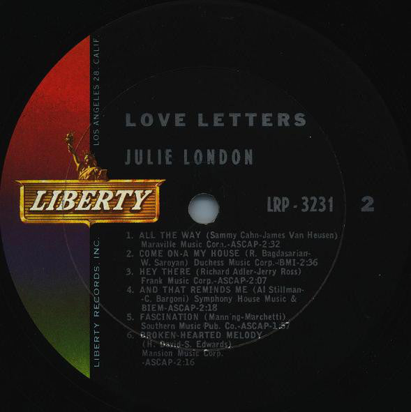 Julie London - Love Letters - LP
