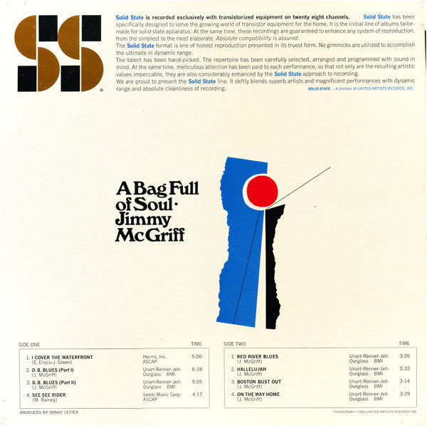 Jimmy McGriff - A Bag Full Of Soul - LP