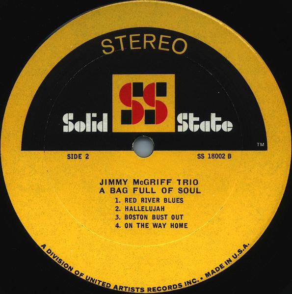 Jimmy McGriff - A Bag Full Of Soul - LP