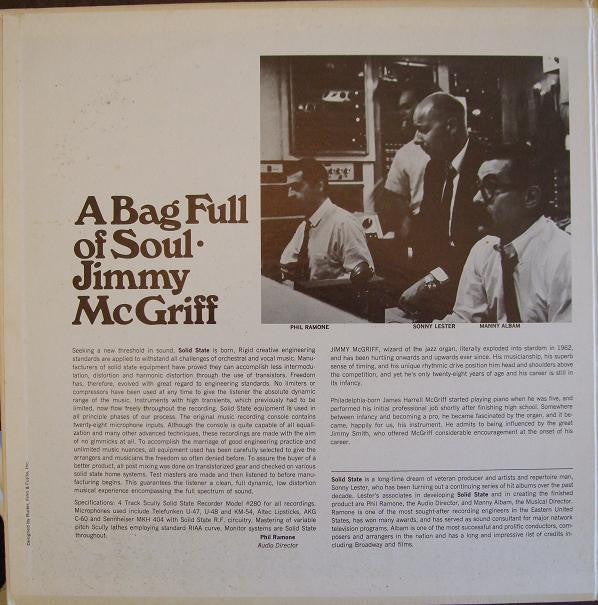 Jimmy McGriff - A Bag Full Of Soul - LP