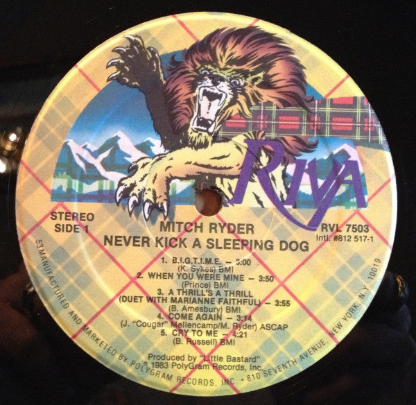 Mitch Ryder - Never Kick A Sleeping Dog - LP
