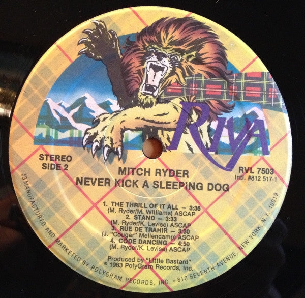 Mitch Ryder - Never Kick A Sleeping Dog - LP