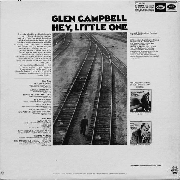 Glen Campbell - Hey, Little One - LP