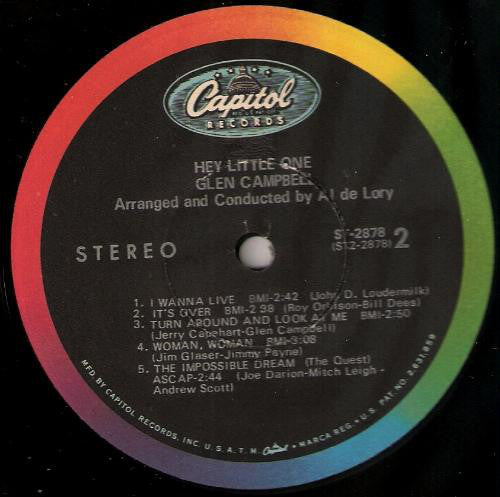 Glen Campbell - Hey, Little One - LP