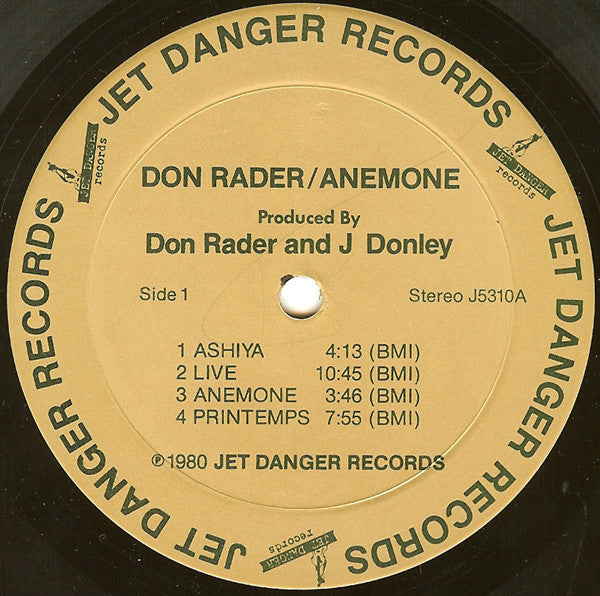 Don Rader - Anemone - LP