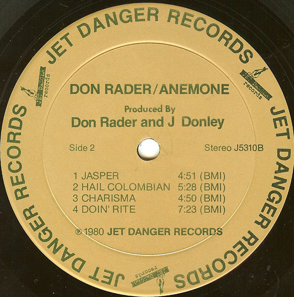 Don Rader - Anemone - LP