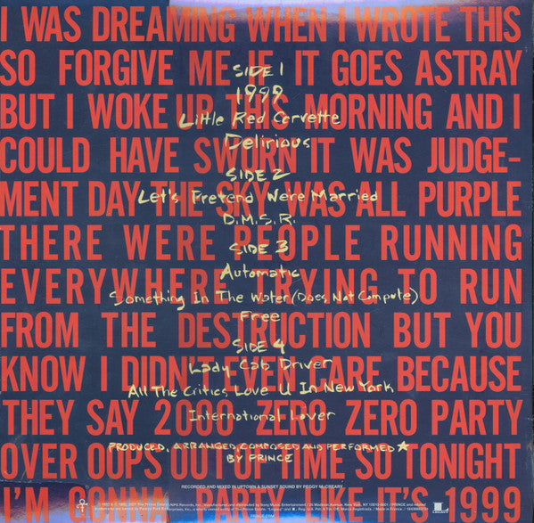 Prince - 1999 - LP