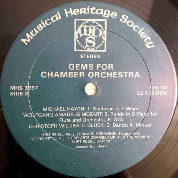 Pro Arte Chamber Orchestra Munich*, Kurt Redel - Gems for Chamber Orchestra - LP