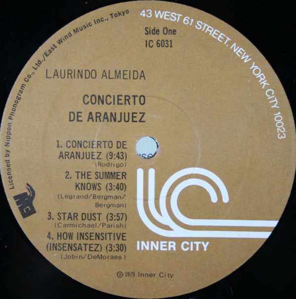 Laurindo Almeida - Concierto De Aranjuez - LP
