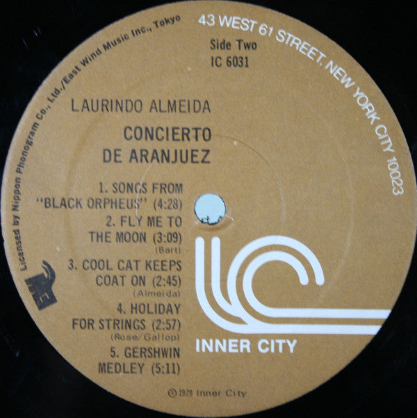 Laurindo Almeida - Concierto De Aranjuez - LP