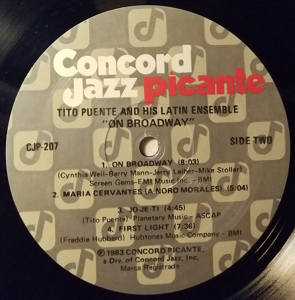 Tito Puente And His Latin Ensemble* - On Broadway - LP