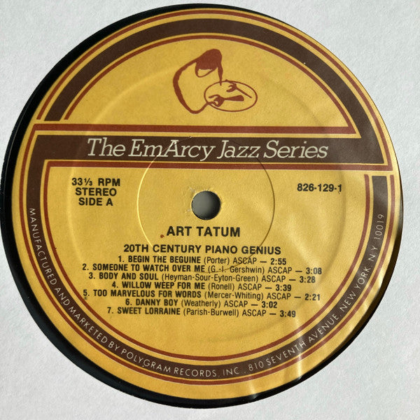 Art Tatum - 20th Century Piano Genius - LP