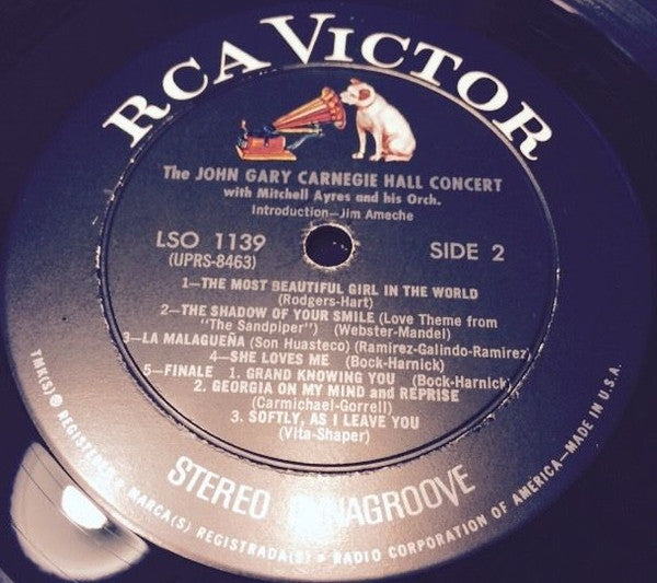 John Gary - Carnegie Hall Concert - LP