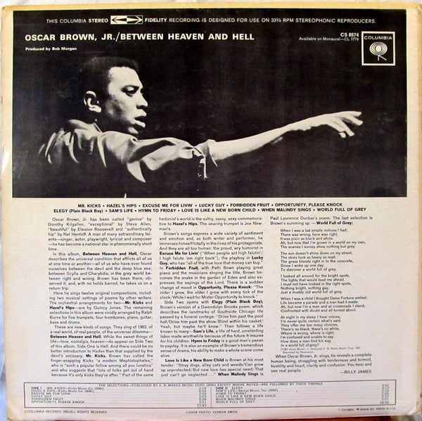 Oscar Brown, Jr.* - Between Heaven And Hell - LP