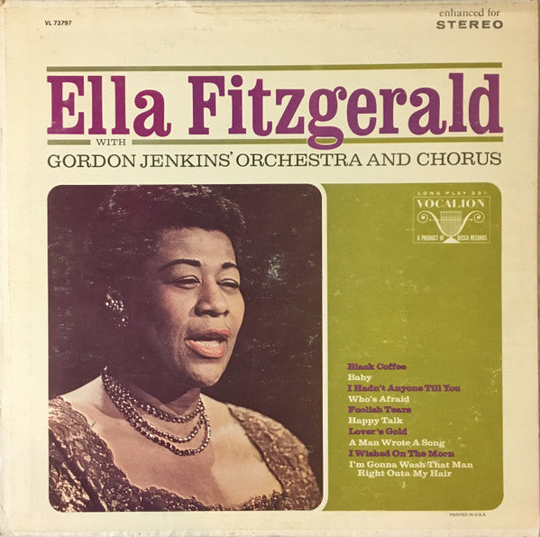 Ella Fitzgerald With Gordon Jenkins and his Orchestra and Chorus - Ella Fitzgerald With Gordon Jenkins' Orchestra And Chorus - LP