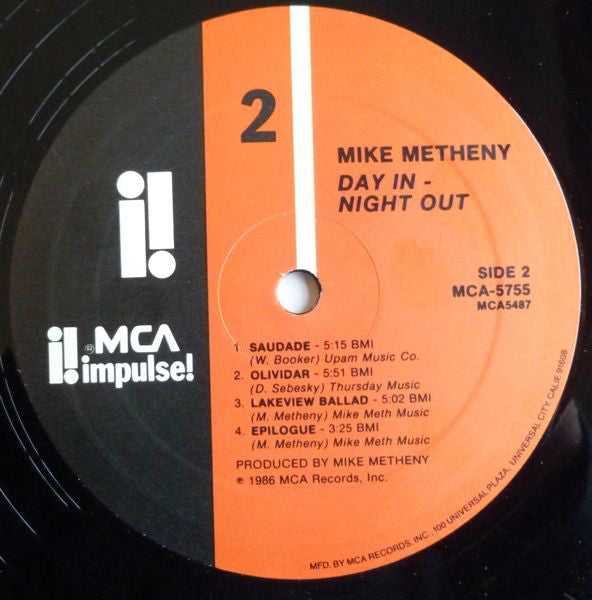 Mike Metheny - Day In - Night Out - LP