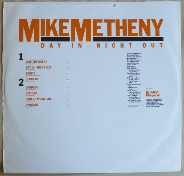 Mike Metheny - Day In - Night Out - LP