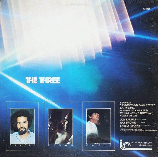 Joe Sample / Ray Brown / Shelly Manne - The Three - LP