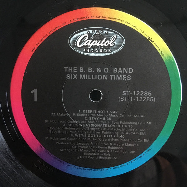 The B.B. & Q. Band* - Six Million Times - LP
