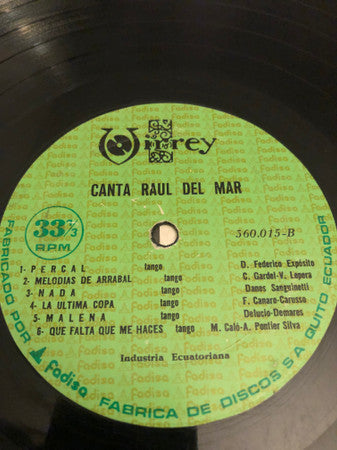 Raúl Del Mar - Canta Raul Del Mar - LP
