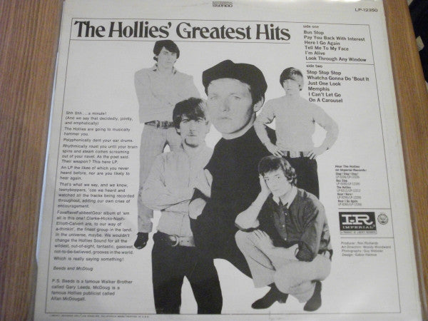 The Hollies - The Hollies' Greatest Hits - LP