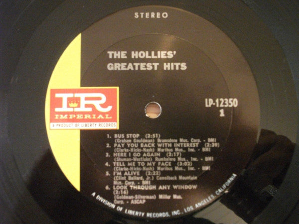 The Hollies - The Hollies' Greatest Hits - LP