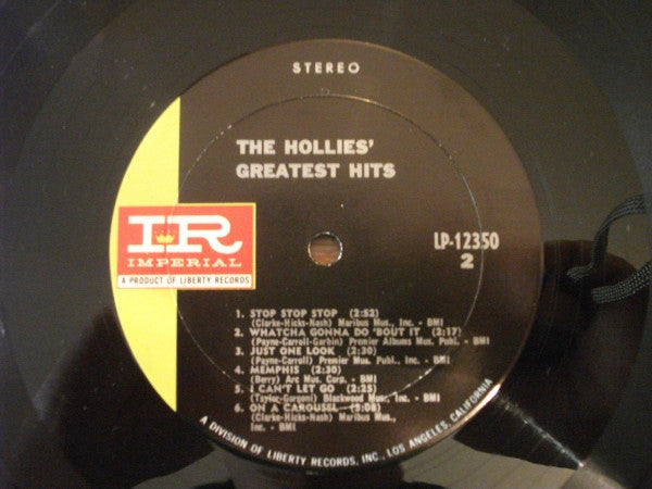 The Hollies - The Hollies' Greatest Hits - LP