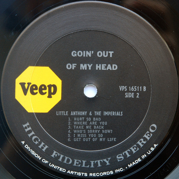 Little Anthony & The Imperials - Goin Out Of My Head - LP