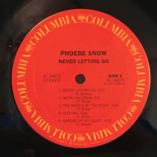 Phoebe Snow - Never Letting Go - LP