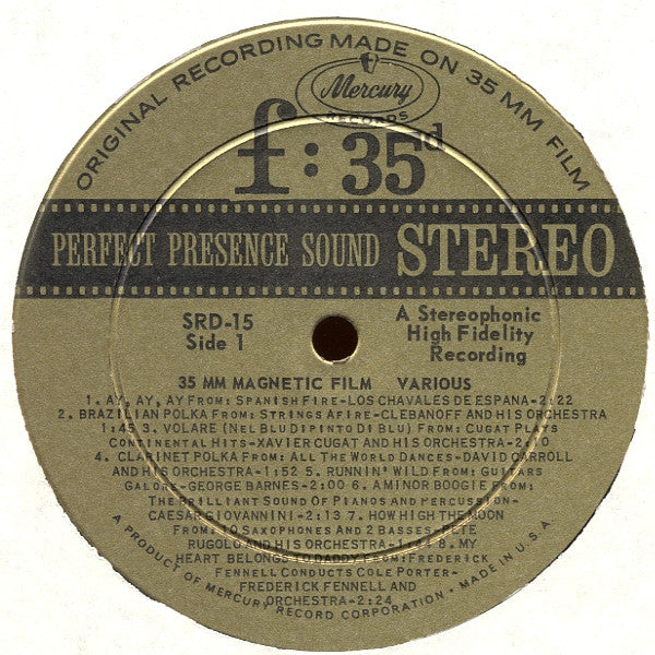 Various - A Demonstration Of 35MM Magnetic Film - LP