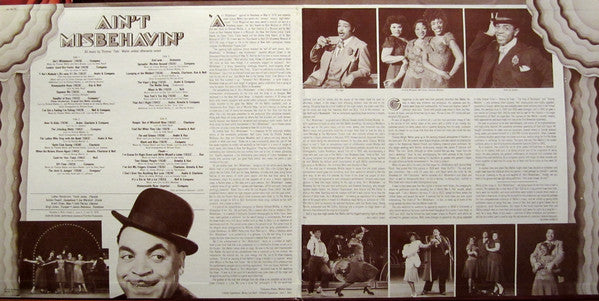 Ain't Misbehavin' Original Broadway Cast* - Ain't Misbehavin': The New Fats Waller Musical Show - LP