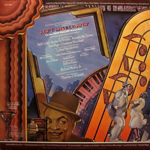 Ain't Misbehavin' Original Broadway Cast* - Ain't Misbehavin': The New Fats Waller Musical Show - LP