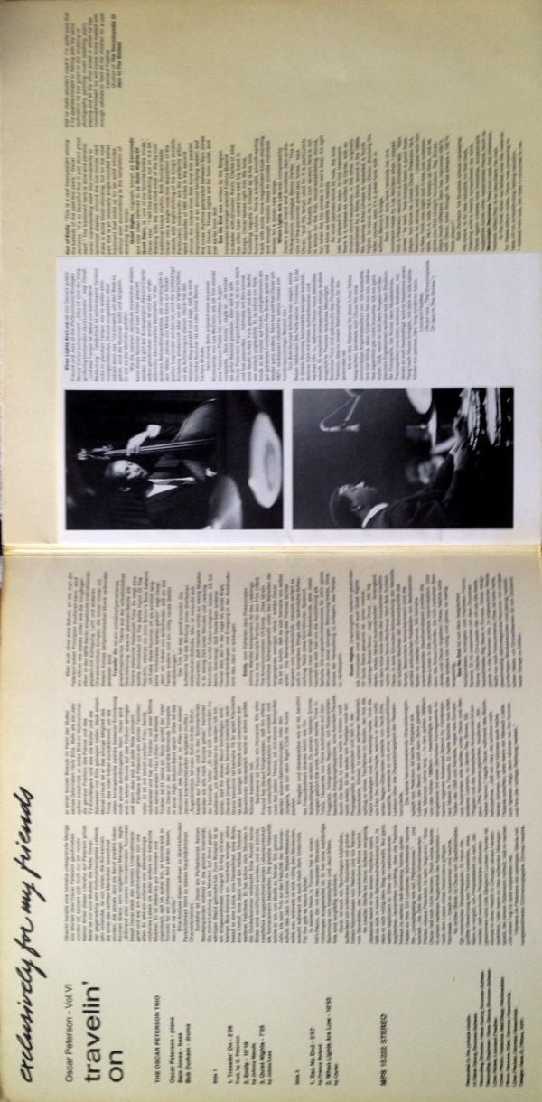 Oscar Peterson - Travelin' On - LP