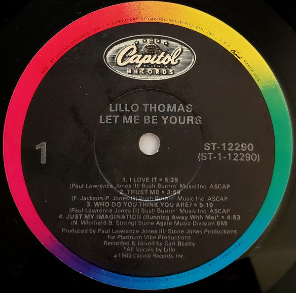 Lillo Thomas - Let Me Be Yours - LP