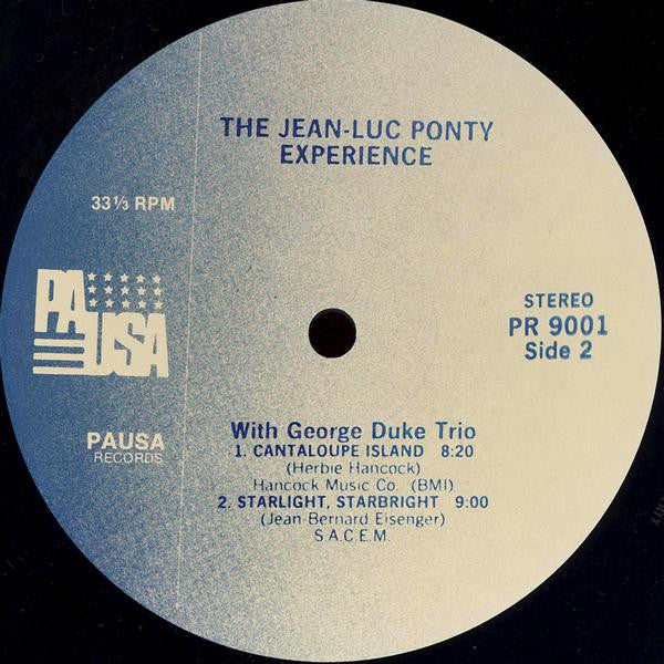 The Jean-Luc Ponty Experience* With The George Duke Trio* - The Jean-Luc Ponty Experience - LP