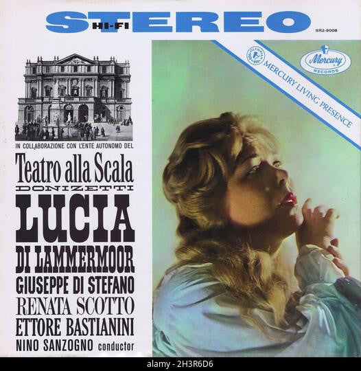 Donizetti*, Giuseppe di Stefano, Renata Scotto, Ettore Bastianini, Nino Sanzogno - Lucia di Lammermoor - LP