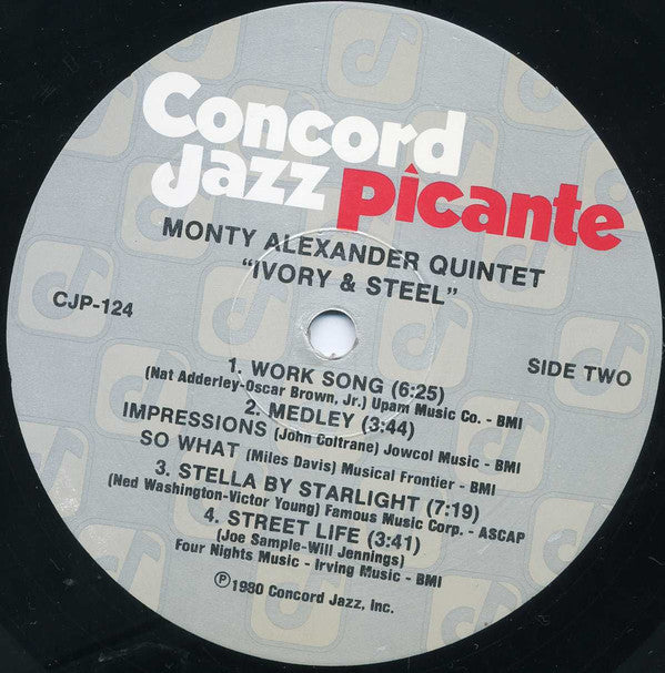 The Monty Alexander Quintet - Ivory & Steel - LP