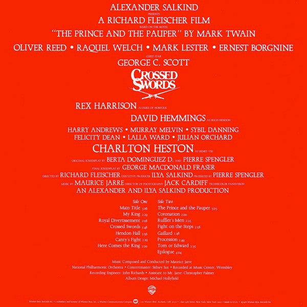 Maurice Jarre - Crossed Swords (Original Motion Picture Sound Track) - LP