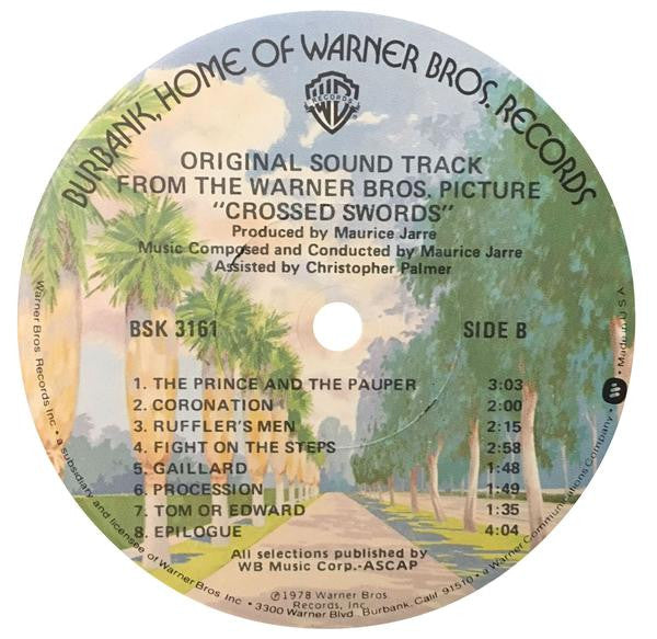 Maurice Jarre - Crossed Swords (Original Motion Picture Sound Track) - LP