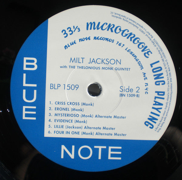 Milt Jackson With John Lewis , Percy Heath, Kenny Clarke, Lou Donaldson And The Thelonious Monk Quintet - Milt Jackson With John Lewis, Percy Heath, Kenny Clarke, Lou Donaldson And The Thelonious Monk Quintet - LP