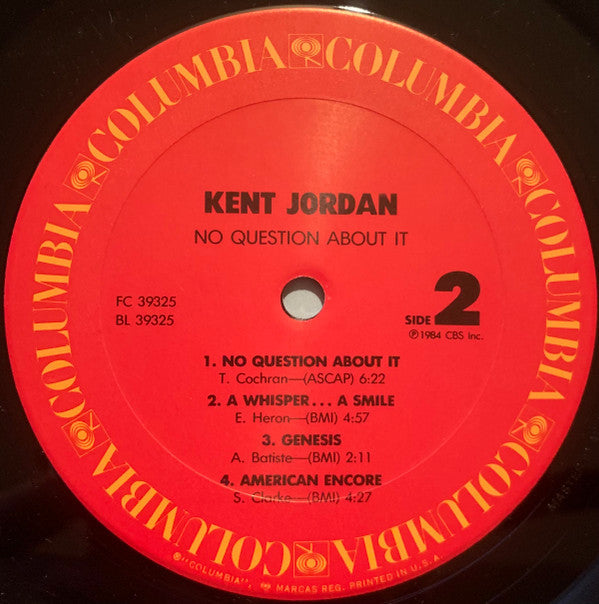 Kent Jordan - No Question About It - LP