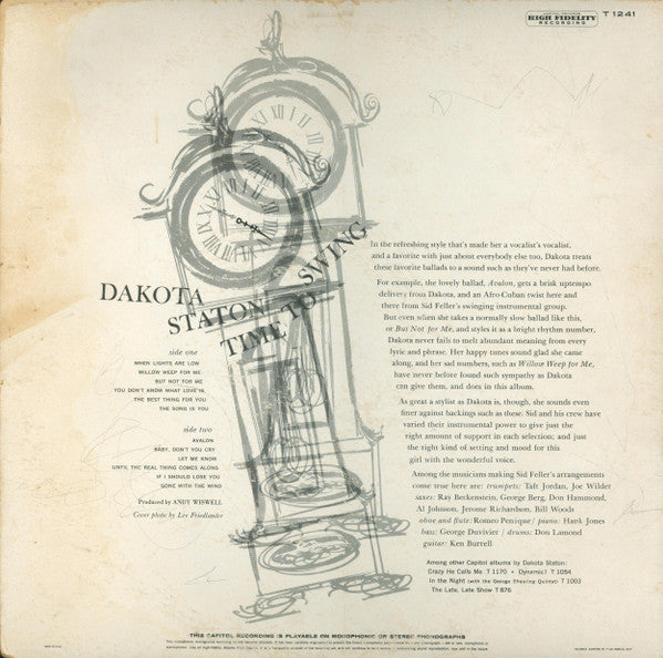 Dakota Staton - Time To Swing - LP