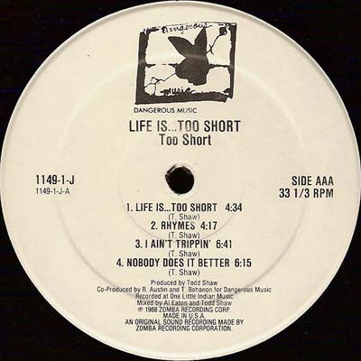Too Short - Life Is... Too Short - LP