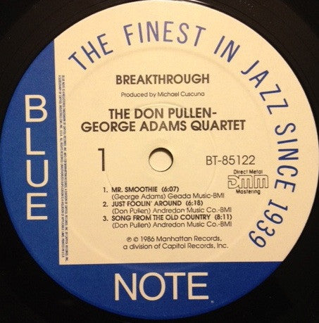 The Don Pullen - George Adams Quartet* - Breakthrough - LP