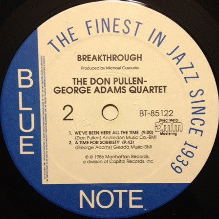 The Don Pullen - George Adams Quartet* - Breakthrough - LP