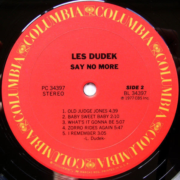 Les Dudek - Say No More - LP