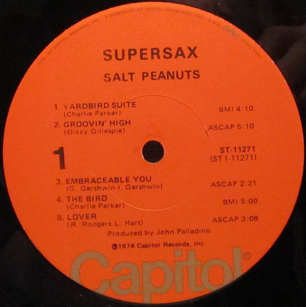 Supersax - Salt Peanuts - LP